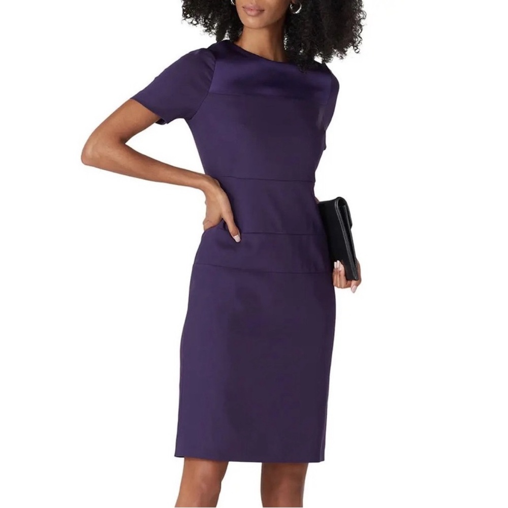 HUGO BOSS Purple Delilara Dress $545 size 6